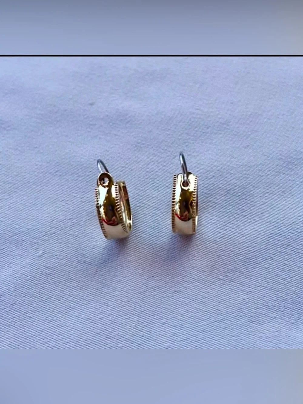 Gold-Tone Huggie Earrings - Picture 5 of 6